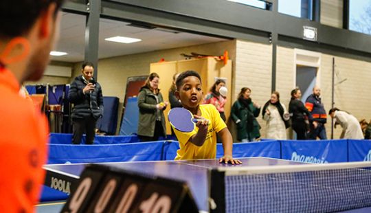 Schooltafeltennisclinic